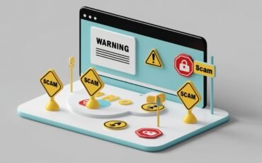 3D_unregulated_platform_with_warning_signs_and_scam_icons_in_a_light_style__no_more_element__no_word__1_